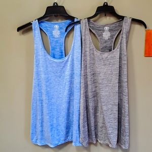 Set of 2 Athletic Works Racer Back Tanks